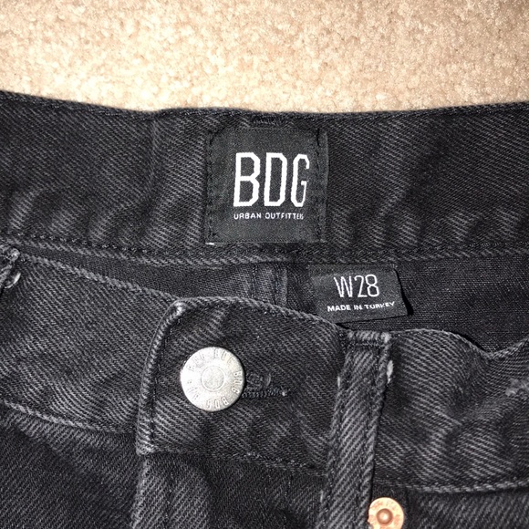 Black BDG Cheeky Denim Shorts - Picture 4 of 4